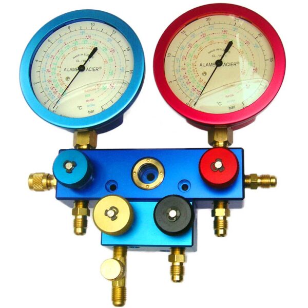 Manifold, 2 voies, avec flexibles, Mallette – Image 6