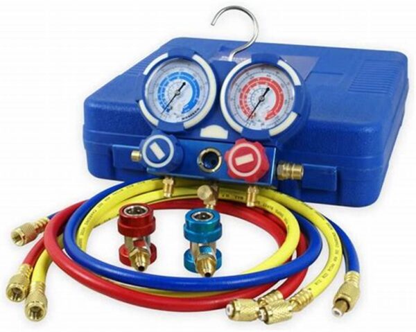 Manifold, 2 voies, avec flexibles, Mallette – Image 3